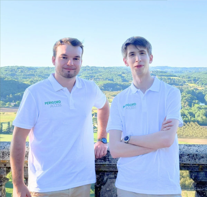 Mathéo Gratte et François Rouillé, 2 jeunes Sarladais créateurs de Périgord Access Mathéo Gratte et François Rouillé, 2 jeunes Sarladais créateurs de Périgord Access
